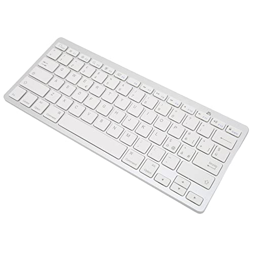 Dpofirs Schlanke Tragbare Drahtlose 3.0-Tastatur für Mehrere Geräte, 11 Arten von Sprachen, 78 Tasten, Ultraflache Tastatur für Mac// (Italienisch) von Dpofirs