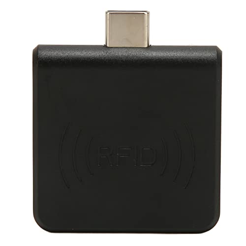 Dpofirs Smart Card Reader für EM4100, 125 kHz RFID ID Handy Kartenleser mit Typ C, Kompatibel mit für Xiaomi für Huawei für Lenovo für Samsung(Schwarz) von Dpofirs