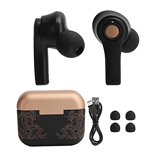 Dpofirs TS-100 Graffiti Wireless Bluetooth-Ohrhörer, Sport-Ohrhörer-Bluetooth-Kopfhörer mit Mikrofon und Ladekoffer, Wirksamer Schweißschutz, Touch-Steuerung, 5-Stunden-Wiedergabe von Dpofirs