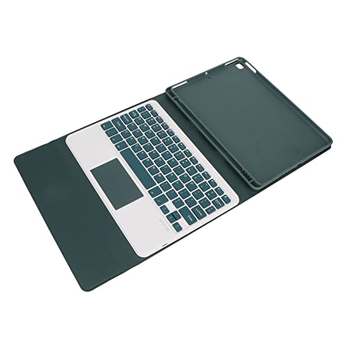 Dpofirs Tablet-Hülle mit Tastatur für OS Tablet 10,5 Zoll, 10,2 Zoll 7 8 9 Gen Auto Wake, Stifthalter, Präzise Ausschnitte (Grün) von Dpofirs