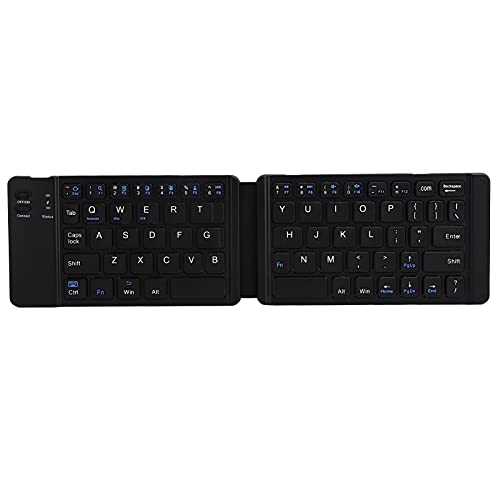 Dpofirs Tragbare Kabellose 3.0-Tastatur, Kabellose Tastatur für Computer-Tablet-Laptop, Schwarz Kabeebundene Wiederaufladbare -Tastatur von Dpofirs