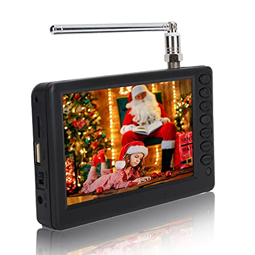 Dpofirs Tragbarer 5 Zoll HD Fernseher, 1500 mAh LCD Fernseher Digital & Analog Ausgestattet mit USB Anschluss, Speicherkartensteckplatz, U-Disk-Inhaltsplayer für Reisen, Camping Dpofirs Tragbarer 5 Zoll HD Fernseher, 1500 mAh LCD Fernseher Digital & Analog Ausgestattet mit USB Anschluss, Speicherkartensteckplatz, U-Disk-Inhaltsplayer für Reisen, Camping von Dpofirs