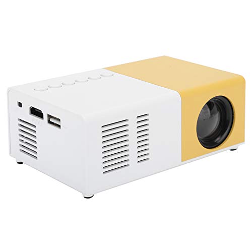 Dpofirs Tragbarer -Projektor, Full HD 1080P LED-Heimkino-Video-Media-Player-Projektor mit Rack, Hi-FI-Stereo (EU-Stecker) von Dpofirs