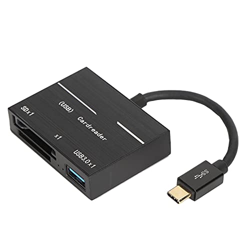 Dpofirs Typ C-zu-XQD-Speicherkartenleser, USB3.0/2.0-Kartenleser mit LED-Arbeitsanzeige, 3,0-Gbit/S-Datenübertragungsrate, USB-zu-VGA/HD-Multimedia-Schnittstellenmonitor-Projektor-Extender von Dpofirs