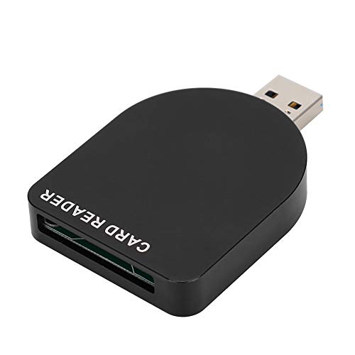 Dpofirs USB 3.0-Kartenleser, Tragbarer Universal-Kartenleser für D4 D5 D500 XQD-Kameras, Kartenleser aus Schwarzer Legierung, Kompatibel mit Verschiedenen Systemen für Fotografen von Dpofirs