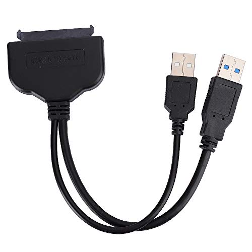 Dpofirs USB 3.0-zu-Kabel für Serielle 2,5-Zoll-Festplatte, Festplattenkonverter Serieller Portadapter für Hochgeschwindigkeitsübertragung, Kompatibel für Win 98 / ME / 2000 / XP/Vista /win7/8/10.X von Dpofirs