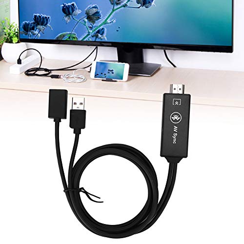 Dpofirs USB C-zu-HDMI-Adapterkabel, 1920 X 1080P HDMI-Sync-Bildschirmanschluss, Stoßfest und Sturzsicher, Bildschirmspiegelungskabel für Android MHI / 8X von Dpofirs