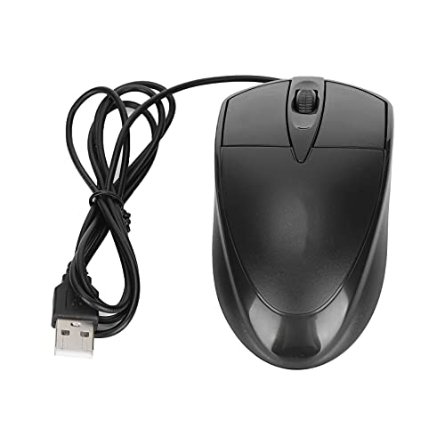 Dpofirs USB-Kabelgebundene Computermaus, Geräuschlose USB-Kabelgebundene Maus für Computer und Laptops, für Rechts- oder Linkshänder von Dpofirs