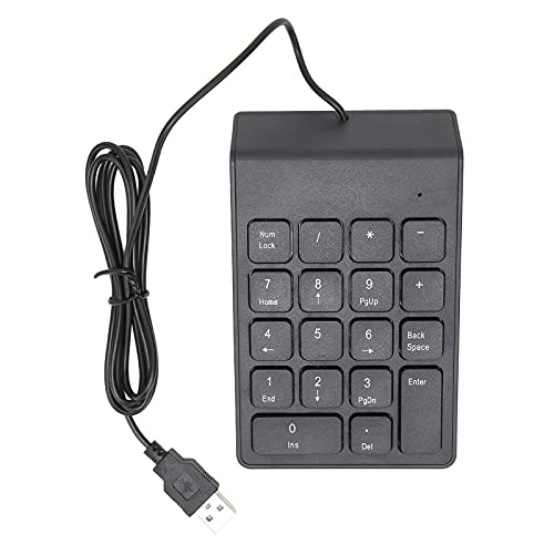 Dpofirs USB Kabelgebundene Numerische Tastatur, Tragbare 18 Tasten Ziffernblock Für PC Desktop Notebook Computer Tabellenkalkulationen Buchhaltungsdokumente Oder von Dpofirs