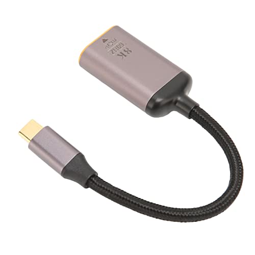 Dpofirs USB-Typ-C-zu-DisplayPort-Adapter, 8K 60Hz USB-C-zu-DP-Kabel mit Bidirektionaler Projektion, Dualmodus, Universalkabel für Laptops, Tablets, Einzelne Computer von Dpofirs