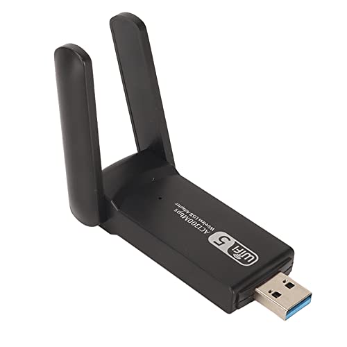 Dpofirs USB-WLAN-Adapter, Drahtloser Netzwerkadapter für PC-Desktop, High-Gain-Dualband-WLAN-Dongle-WLAN-Adapter für Windows 7 8 8.1 10 XP von Dpofirs