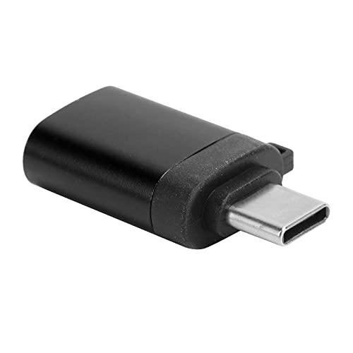 Dpofirs USB3.0 Adapterkonverter von Buchse zu Typ C für Laptop-Smartphones, OTG-Stretchkopf ohne Kette, Stabile Struktur, Hervorragende Leistung (schwarz ohne Kette) von Dpofirs