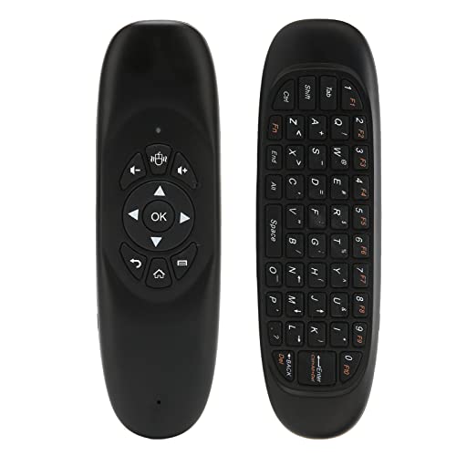 Dpofirs Universal TV Remote Air Mouse, 2,4 GHz Wireless Fly Mouse Tastatur und Fernbedienung mit USB Empfänger Volltastatur, Intelligenter Anti Shake für PC Computer Smart von Dpofirs