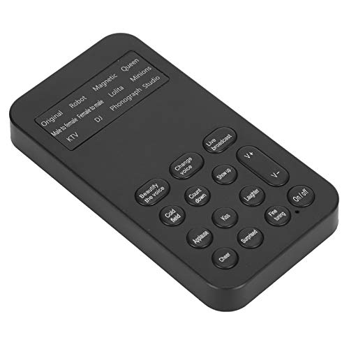 Dpofirs Voice Changer Soundkarte für Computer, Sound Converter mit 8 Verschiedenen Sprachänderungen, Geeignet für Computer, Telefone, Tablets und Spielgeräte von Dpofirs