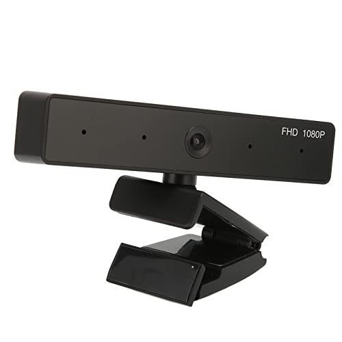 Dpofirs Webcam mit Mikrofon, 4k Webcam, HD Webkamera360 Grad Horizontalrotation, Omnidirektionale Tonaufnahme, USB Schnittstelle für die Aufzeichnung von Anrufen, Konferenzen, Spielen von Dpofirs