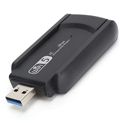 Dpofirs Wireless Network, Wireless Network Card USB3.0 Wi-Fi Adapter für PC Desktop Laptop, Unterstützt Kompatibel mit USB 2.0 und USB 1.1 Geräten von Dpofirs