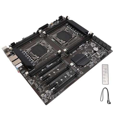 Dpofirs X99 LGA 2011-3 Motherboard, Computer-Motherboard für PC-Gaming-Server-Motherboard, 4 X USB 3.0, 4 X USB 2.0, 8 X DDR3 DIMM, CPU für E5 2673V3, 2666V3, 2678V3 von Dpofirs