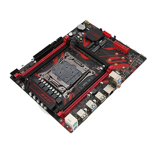 Dpofirs X99 LGA 2011 V3 Motherboard 4-Kanal-DDR4-Speicher-PC-Motherboard mit RTL8111G-Gigabit-LAN-Karte Gaming-Motherboard für den Bergbau von Dpofirs