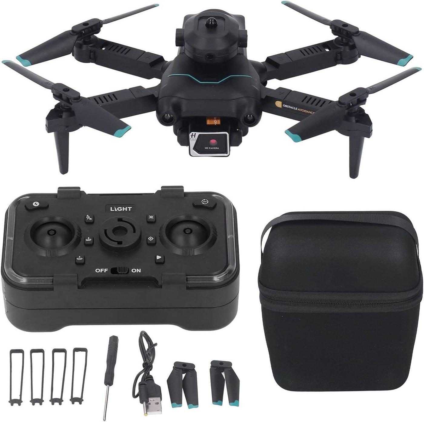 Dpofirs mit Dual Kamera für Erwachsene Anfänger, FPV RC Quadcopter Drohne von Dpofirs