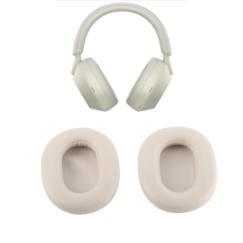 Ersatz-Ohrpolster für Sony WH-1000XM5, Kopfhörer-Ohrpolster-Abdeckungen, Ohrpolster-Abdeckung für das Kabellose Headset WH 1000XM5 (Platin-Silber) von Dpofirs