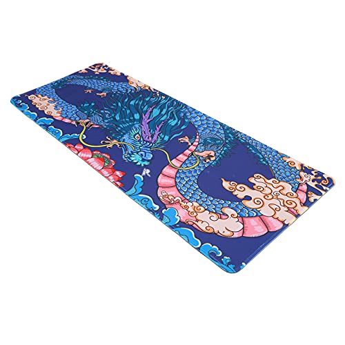 Exquisite Pattern Mouse-Pad aus Gummi, Rutschfestes Klassisches Loong Pattern-Doppelseiten-Schreibtischpad (300 X 800 X 3 Mm), Waschbares Home-Office-Computer-Mousepad (300*800*3mm Xianglong) von Dpofirs