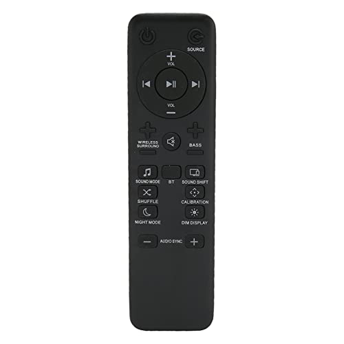 Fernbedienung für Soundbar, Lautsprecher Fernbedienung Ersatz für BAR 5.1 BAR 5.1 HD Lautsprechersystem, Ergonomische Audio Fernbedienung mit Komfortablem Griff für BAR Fernbedienung für Soundbar, Lautsprecher Fernbedienung Ersatz für BAR 5.1 BAR 5.1 HD Lautsprechersystem, Ergonomische Audio Fernbedienung mit Komfortablem Griff für BAR von Dpofirs