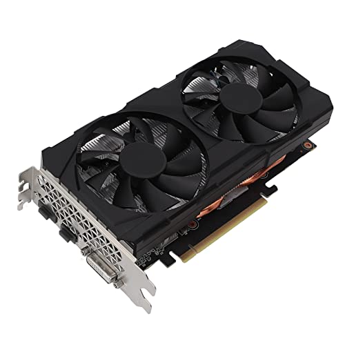 GTX 1660-Grafikkarte, 6 GB GDDR6 192-Bit-Super-Gaming-Grafikkarte mit DVI DP HDMI, Zwei Lüfter, Unterstützung von 1080P, PC-Grafikkarte für Gaming, Videobearbeitung von Dpofirs