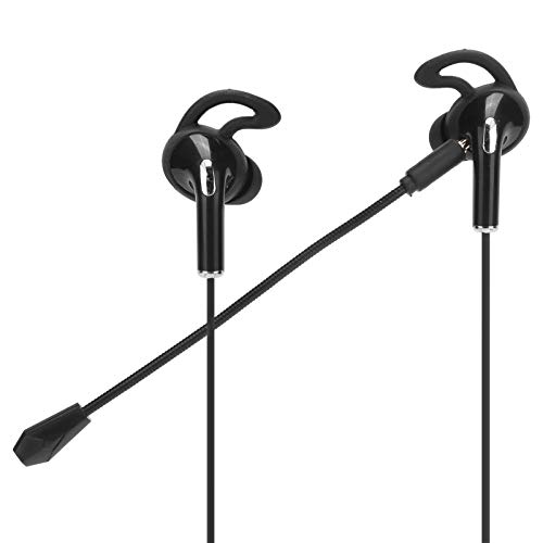 Gaming-Headset, Kabeebundenes 3,5-mm-AUX-Stereo-Headset, 7.1-Surround-Sound, In-Ear-Kopfhörer mit Noise Cancelling-Mikrofon für den Sport von Dpofirs