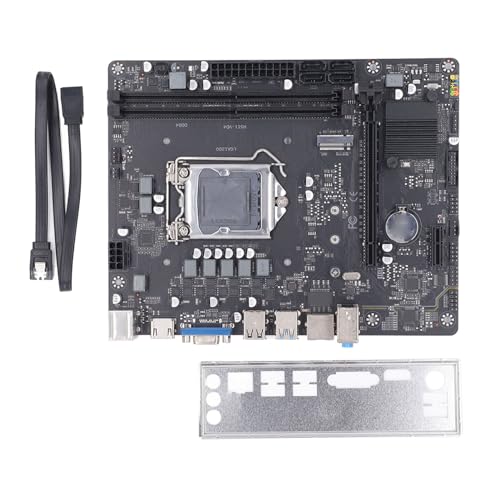 H511 LGA 1200 Motherboard, PC-Motherboard für Desktop, für Intel Core I9 I7 I5 I3 Pentium-Serie, Gigabit-Netzwerkkarte, 2X DDR4, 4X USB2.0 2X USB3.2, PCIEx16, 4X SATA 3.0 von Dpofirs