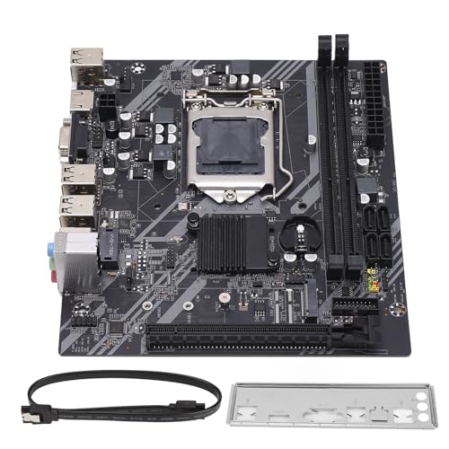 H61M Computer Motherboard M ATX Mainboard, für LGA1155 Corei7 I5 I3, 4 X SATA2.0, PCIE1X X 1, VGA, HDMI, COM, USB2.0 X 6, Desktop Motherboard von Dpofirs