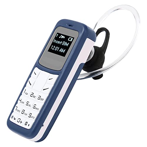 Handy Bluetooth Dialer, Handy mit Kleinem Bildschirm, GSM-Telefon, Kleinstes Handy, MP3-Musik-Player für Auto, Kleines -Handy, Geschenke (Blau) von Dpofirs