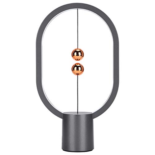 Heng Balance Lampe, Magnetische Balance Lampe Moderne Schreibtischlampe USB betriebene LED Tischlampe aus Kunststoff Schlafzimmer Nachtlicht, Weiches Licht für Büro, Zuhause, Schlafsaal, Nachttisch von Dpofirs