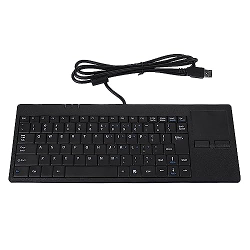 Kabelgebundene Tastatur mit Touchpad, Tragbare Scherenfußstruktur mit 86 Tasten, 1,4 M Langes USB Kabel, Tastatur für Notebook Schreibtischcomputer Kabelgebundene Tastatur mit Touchpad, Tragbare Scherenfußstruktur mit 86 Tasten, 1,4 M Langes USB Kabel, Tastatur für Notebook Schreibtischcomputer von Dpofirs
