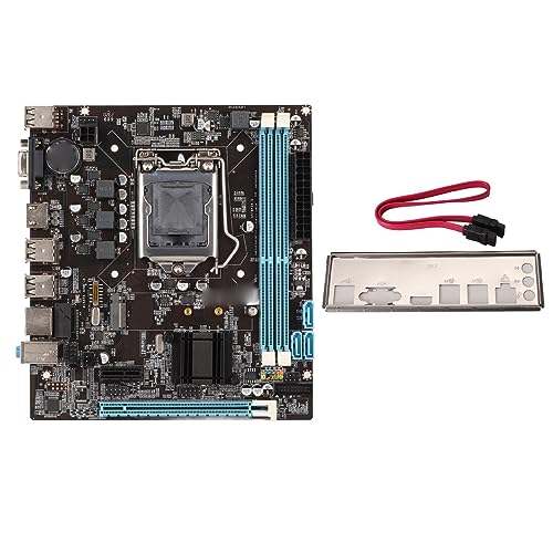 LGA 1155 Motherboard, H61 ITX Computer Motherboard für Desktop, 2 X DDR3, 6xUSB2.0, 3xSATA2.0, PCIe 16X, VGA, HDMI, NVME M.2, 100M NIC von Dpofirs