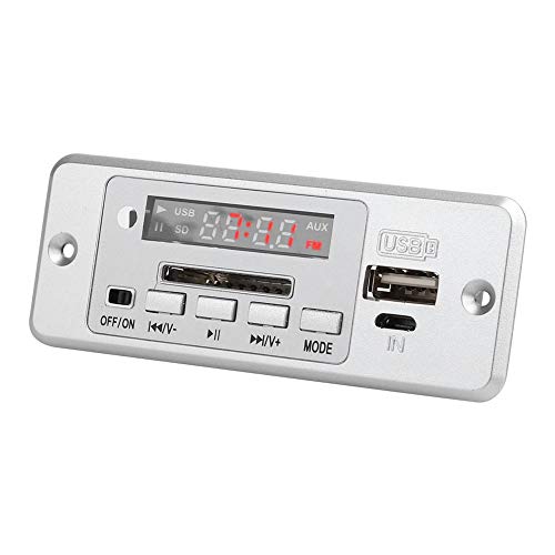 MP3-Decoder-Karte, Audio-Decoder-Modul USB-Radio FM MP3, Universal-Decodierkarte mit Leistungsverstärker, MP3-Decoder-Karte Musik-Player(Silber) von Dpofirs