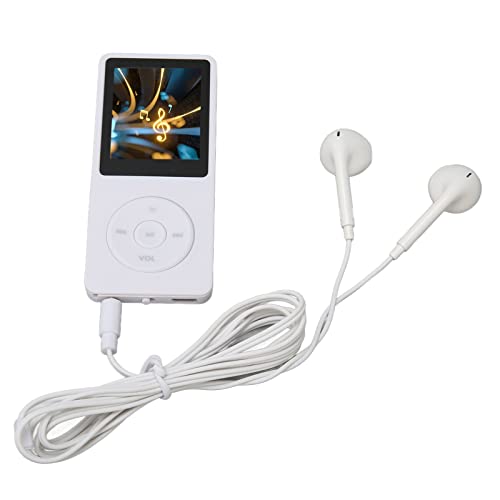 MP3-Player MP4-Player, MP3-Musik-Player mit Lautsprecher FM-Radio-Kopfhörer, Tragbarer Verlustfreier HiFi-Sound MP3--Musik-Player-Diktiergerät, Geschenke (Weiss) von Dpofirs