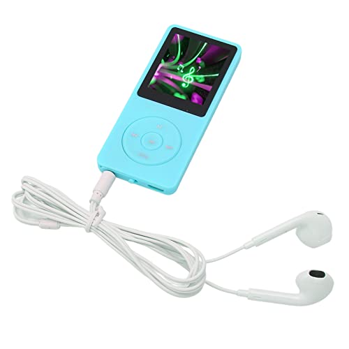 MP3-Player Player, MP3-Musik-Player mit Lautsprecher FM-Radio-Kopfhörer, Tragbarer Verlustfreier HiFi-Sound MP3--Musik-Player-Diktiergerät, Geschenke (Blau) von Dpofirs