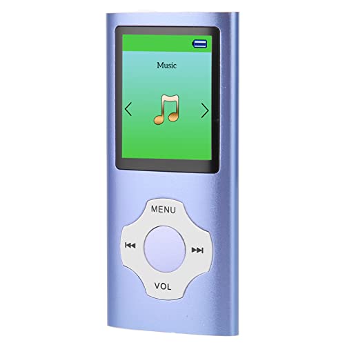 MP3-Player Unterstützt 64G TF-Karte, Tragbarer HiFi-Musikplayer mit Diktiergerät, UKW-Radio, Fotobetrachter, E-Book-Player, MP3-Player für Kindergeschenke, Studenten (Blau) von Dpofirs