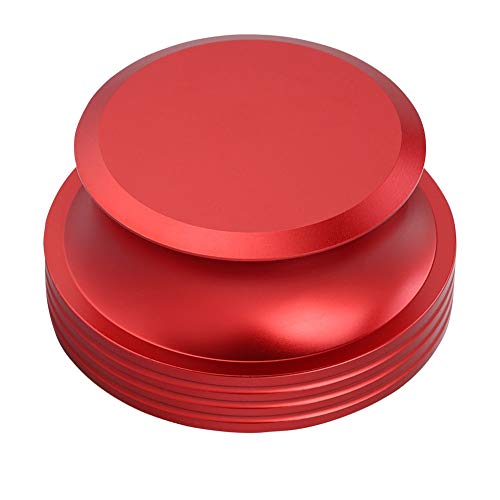 Metal Schallplatten Gewicht, Turntable Disc Stabilizer, Aluminium Scheibenstabilisator, mit Wasserwaage, Um Vibrationen zu Eliminieren, für LP Record Player von Dpofirs