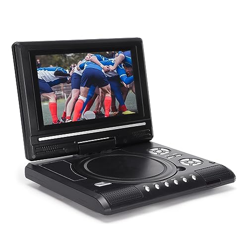 Mobiler DVD-Player, 6,8/8,5 Zoll Tragbares High-Definition-Wiedergabegerät, Multifunktionaler DVD-Player für das Heimbüro, 270°-Drehung HD-LCD-Breitbild-Display (LMD-750 EU-Stecker) von Dpofirs