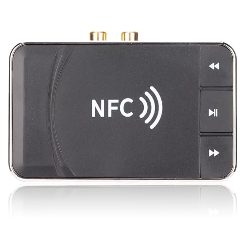 NFC Empfänger Sender Unterstützt Drahtlosen Empfangsmodus und -Sendemodus, 2 in 1 NFC Bluetooth Receiver Transmitter, Convert Wired Devices to Bluetooth Devices von Dpofirs