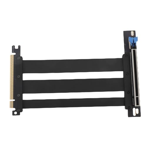 PCIE 5.0 Riser Kabel, GPU Grafikkartenverlängerungskabel X16 128 Gbit/S mit Abgeschirmten Slots für PC Fallserver ITX Builds, Plug and Play (30cm) von Dpofirs
