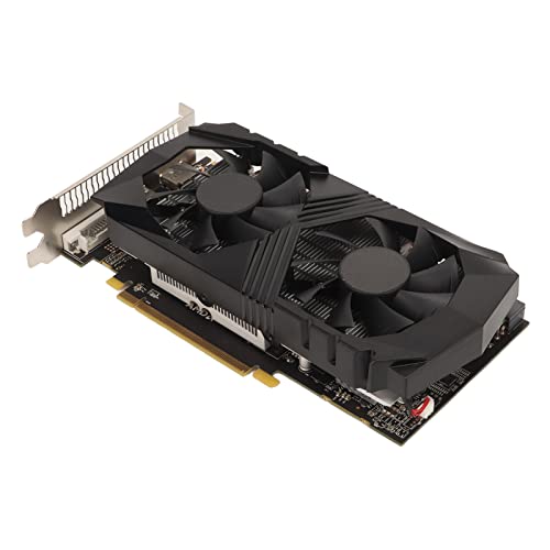 R9 370 4G Grafikkarte, DDR5 256Bit Computer Gaming Grafikkarte, Desktop-PC-Video Karte mit HD, DVI, DP, Silent GPU mit Dual Cooling Fan für Spiel, Büro von Dpofirs