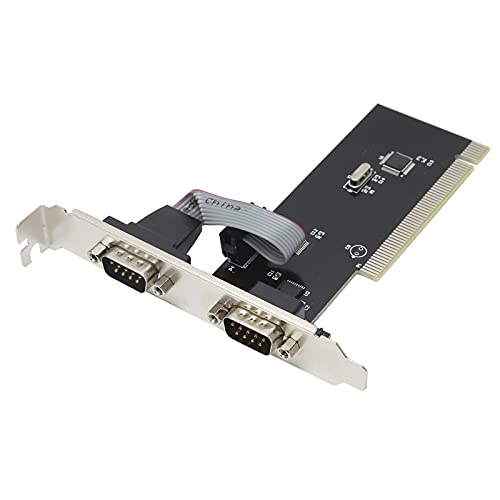 RS232 PCI2.1 zu COM 9-Pin-Erweiterungskarte für Serielle Schnittstelle, Industrieller DB9-Desktop-Computer-Konverter-Adapter-Controller, 32-Bit-Bus-Design, Kompatibel mit Mehreren Betriebssystemen von Dpofirs