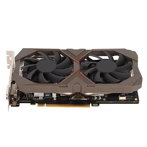 RTX2060 6-GB-Grafikkarte, 192-Bit-GDDR6-Grafikkarte für PC-Gaming, HDMI, DisplayPort, DVI, PCI Express 3.0 X16 mit Zwei Lüftern für Büro und Gaming von Dpofirs