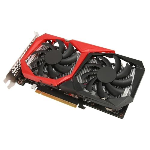 RTX2060 6 GB Grafikkarten, GDDR6 192 Bit PCIE 3.0 X 16 Computer-Gaming-GPU, Dual-Freeze-Lüfter-Grafikkarte mit HDMI/DP/DVI, Unterstützt 8K HD-Display von Dpofirs