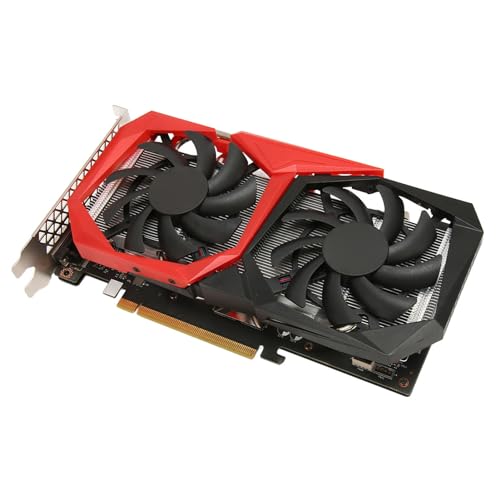Dpofirs RTX2060 6 GB Grafikkarten, GDDR6 192 Bit PCIE 3.0 X 16 Computer-Gaming-GPU, Dual-Freeze-Lüfter-Grafikkarte mit HDMI/DP/DVI, Unterstützt 8K HD-Display von Dpofirs