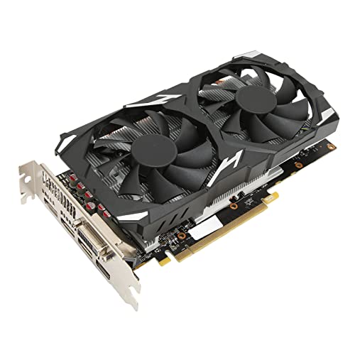 RX 580 Grafikkarte, Für AMD Radeon RX580 8G Grafikkarte, 8G 256bit GDDR5, 3xDP, HDMI, DVI, 16 x PCI Express 3.0, Dual Fan, 60Hz 4K Display von Dpofirs