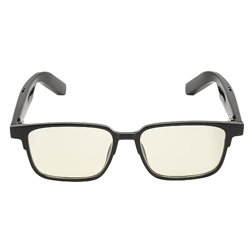 Smart Brillen Kopfhörer, Kabellose Bluetooth Headsets mit Offenem Ohr und Touch und Sprachsteuerung, wasserdichte Audio Sonnenbrille für Meetings, (mit Nachtsichtlinsen) von Dpofirs