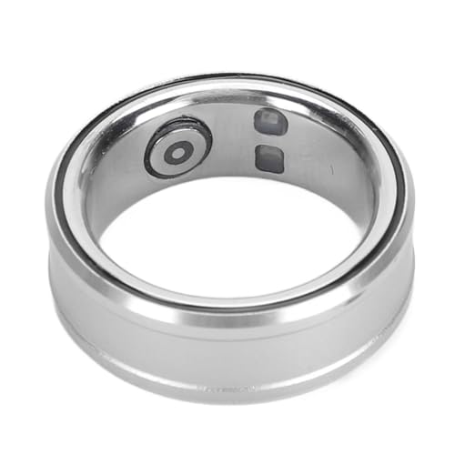 Smart Health Ring, Smart Ring Health Tracker BT 5.1 NFC Schlafkörpertemperaturüberwachung Schrittzähler IP68, Schlafqualitäts Tracker für Geburtstagsgeschenke (Silver) von Dpofirs